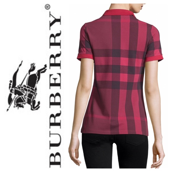 Authentic Burberry Exploded Check Print Polo Shirt - Picture 2 of 8